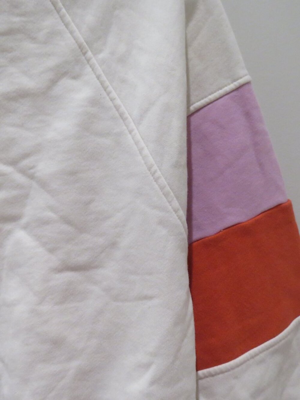 EVEREVE Ava Colorblock Cotton Sweatshirt Small Preppy Casual Travel Comfy - Picture 11 of 13